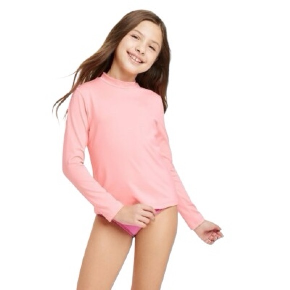 3/$25 Cat & Jack Salmon Rashguard - Picture 1 of 3